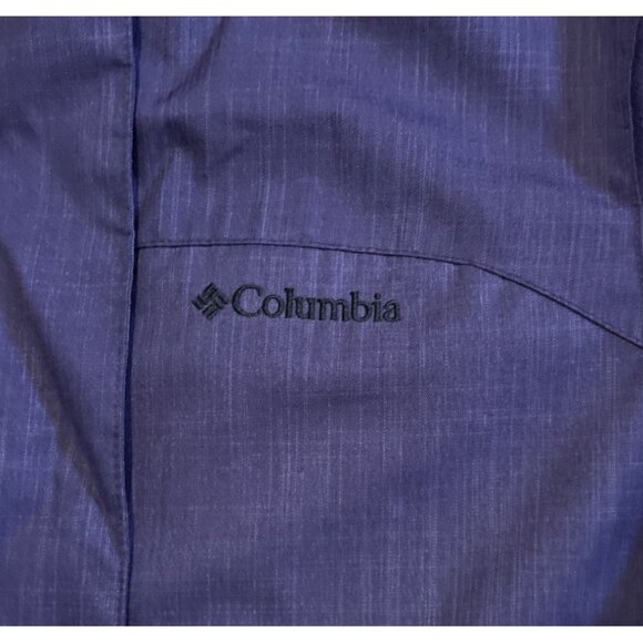 Columbia Interchange Jacket Womens Med Purple Waterproof Remove Hood Pockets - Picture 6 of 13